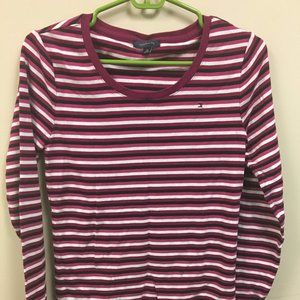 Tommy Hilfiger Black/Purple/White Shirt